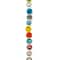 12 Packs: 32 ct. (384 total) Multicolor Ceramic Smiley Face Beads, 7.5mm by Bead Landing™